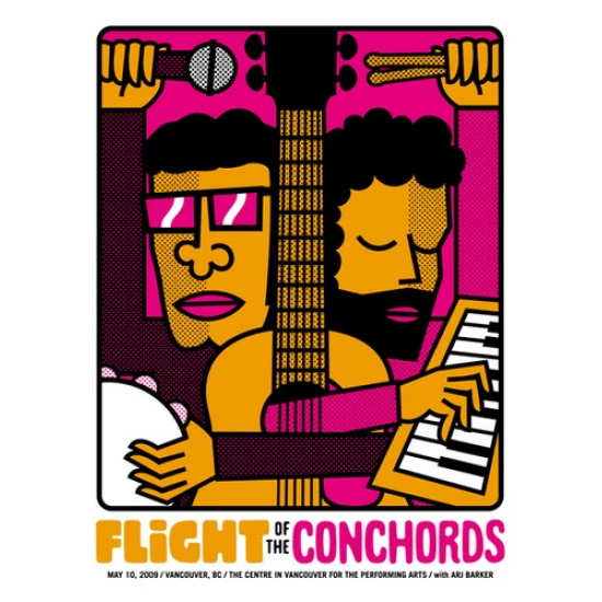 Flight of the Conchords Concert Poster by Doublenaut (SOLD OUT)