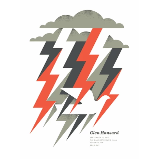 Glen Hansard concert poster by Doublenaut