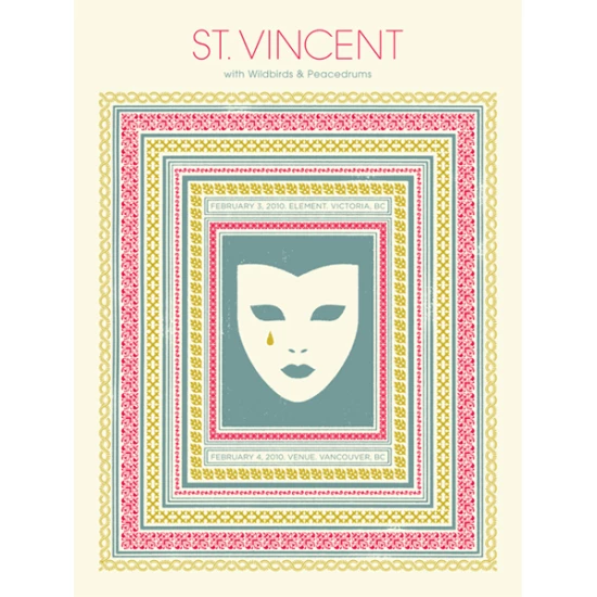 St. Vincent concert poster by Doublenaut (SOLD OUT)