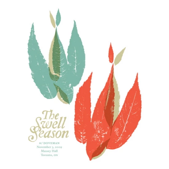 The Swell Season Concert Poster by Doublenaut (SOLD OUT)