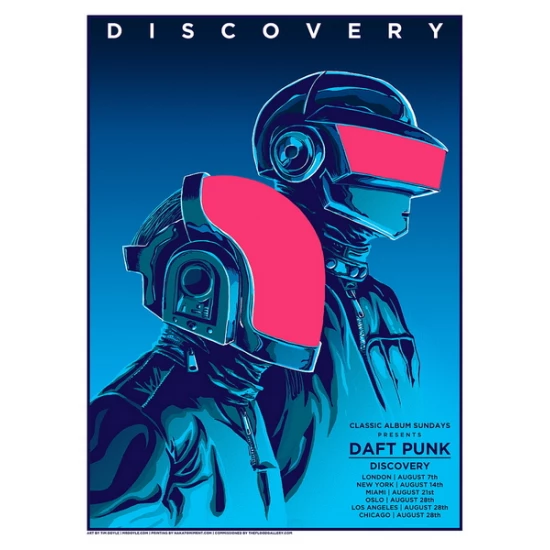 DAFT PUNK poster by Tim Doyle
