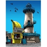 Unreal Estate: 10 cents get you nuts print by Tim Doyle (SOLD OUT)