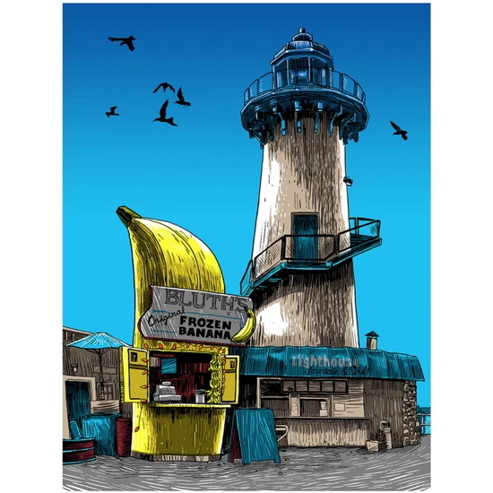 Unreal Estate: 10 cents get you nuts print by Tim Doyle (SOLD OUT)