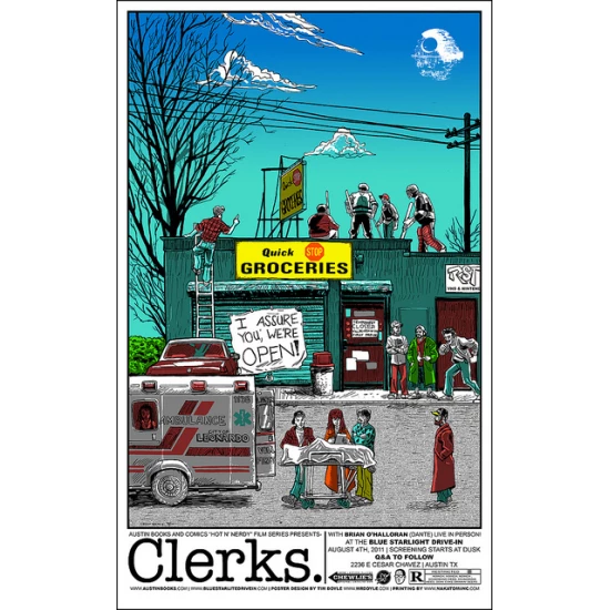 Clerks movie poster by Tim Doyle (SOLD OUT)