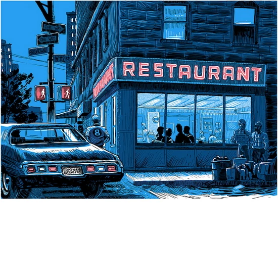 Unreal Estate: The Big Salad (GID Variant) print by Tim Doyle (SOLD OUT)