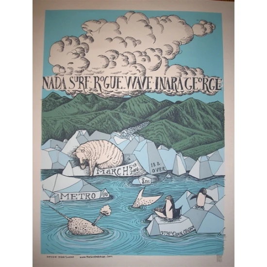 Nada Surf Concert Poster by Diana Sudyka (SOLD OUT)