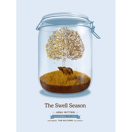 The Swell Season concert poster by DKNG (SOLD OUT)