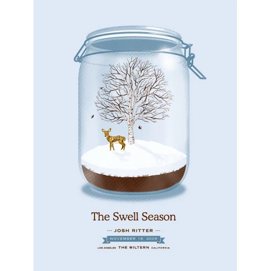 The Swell Season Los Angeles concert poster by DKNG (SOLD OUT)