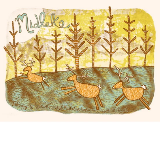 Midlake Concert Poster by Nate Duval (SOLD OUT)