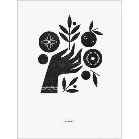 Virgo print by Katie Kirk