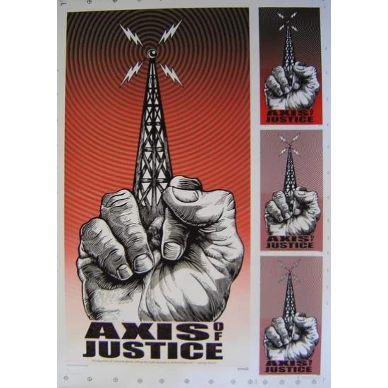 Axis of Justice Poster by Emek (SOLD OUT)