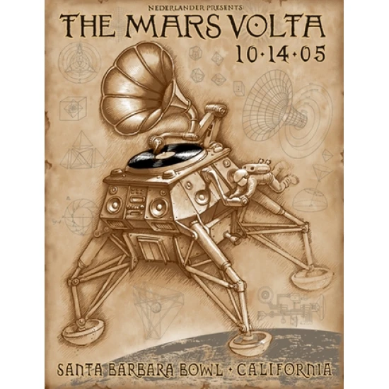 Mars Volta 2005 concert poster by Emek (SOLD OUT)