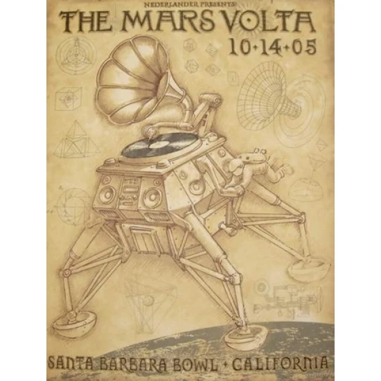 Mars Volta Concert Poster (Suede Variant) (SOLD OUT)