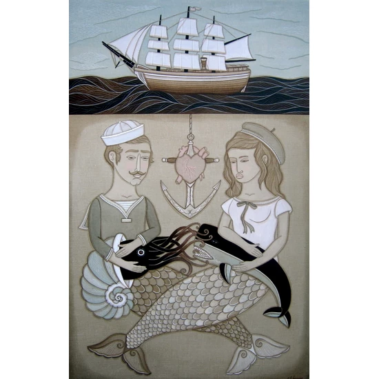 Heart, Hooked, and Anchored print by Evan B. Harris