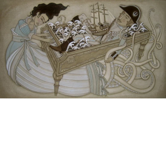 Helm and the Harpsichord print by Evan B. Harris