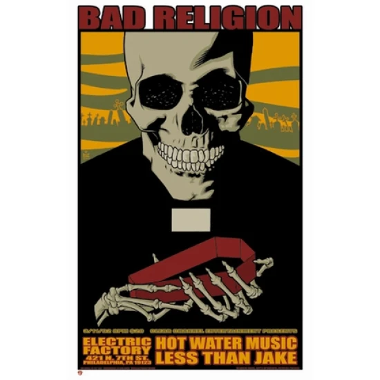 Bad Religion Concert Poster by Brian Ewing (SOLD OUT)