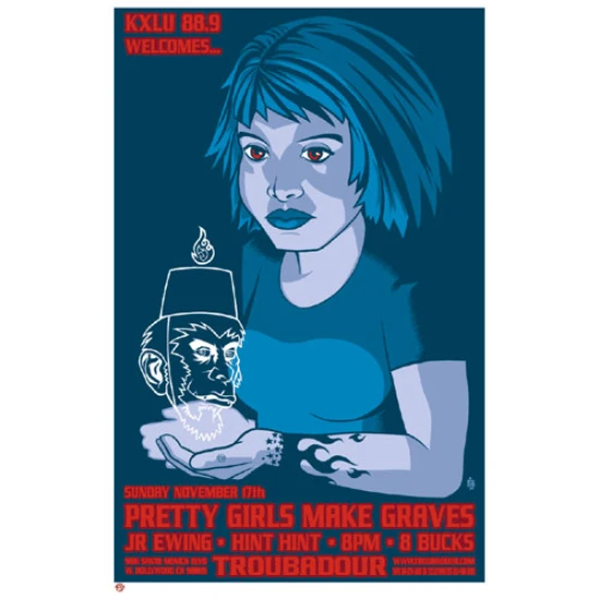 Pretty Girls Make Graves Concert Poster by Brian Ewing