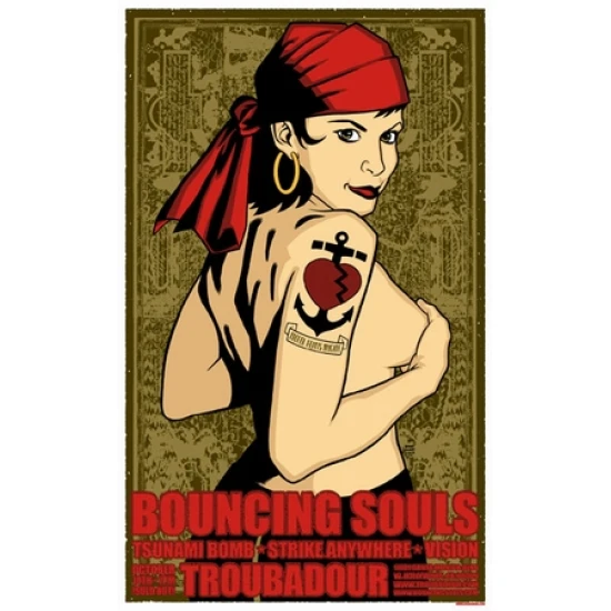 The Bouncing Souls Concert Poster by Brian Ewing (SOLD OUT)