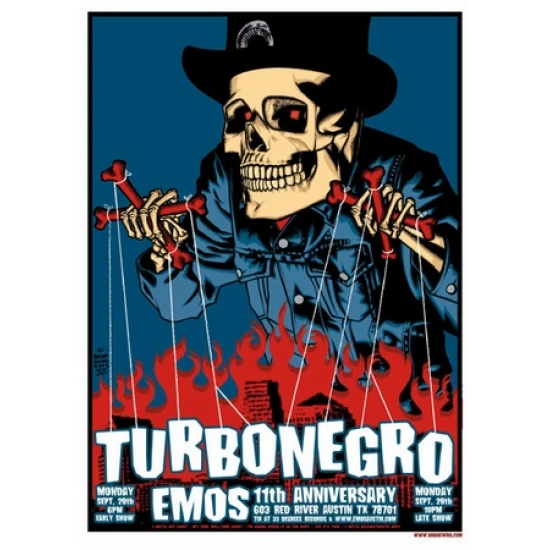 Turbonegro Concert Poster by Brian Ewing (SOLD OUT)