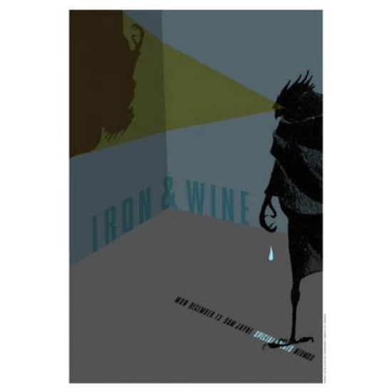 Iron and Wine Concert Poster by Patent Pending