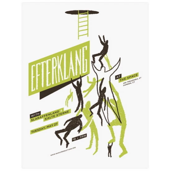Efterklang concert poster by Frank Chimero