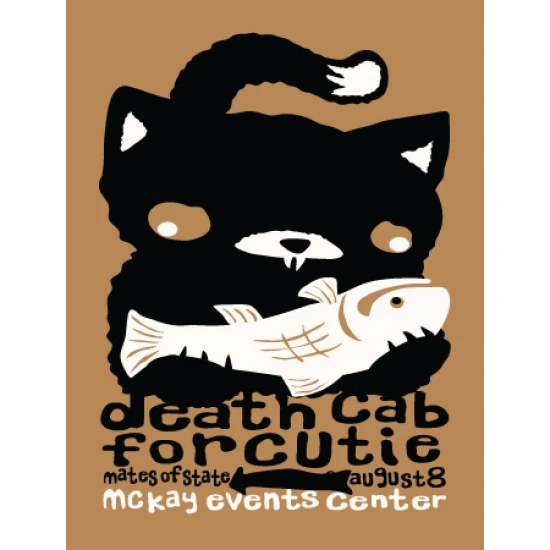 Death Cab For Cutie Concert Poster by Furturtle Printworks (SOLD OUT)