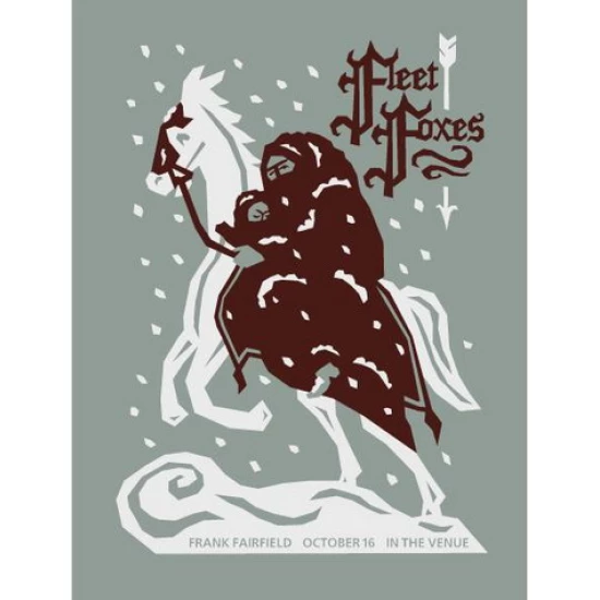Fleet Foxes Concert Poster by Furturtle Printworks (SOLD OUT)