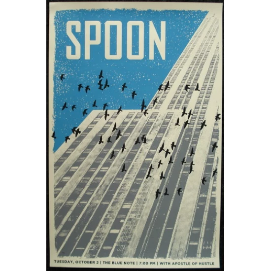 Spoon Concert Poster (Mojos) (SOLD OUT)