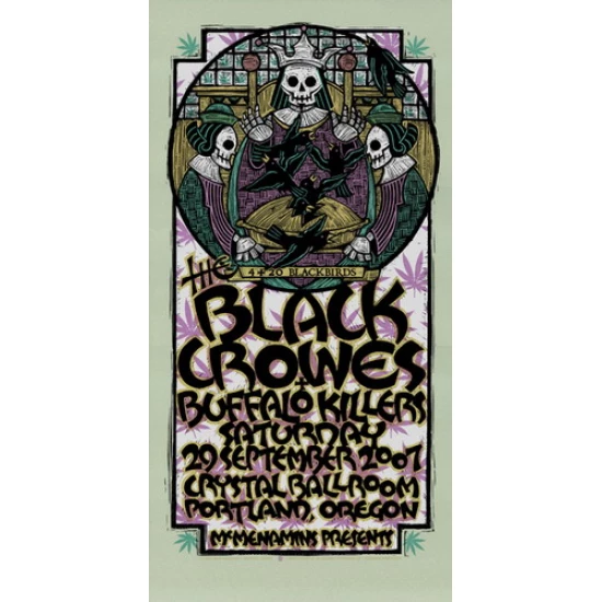 The Black Crowes 2007 Concert Poster by Gary Houston (SOLD OUT)