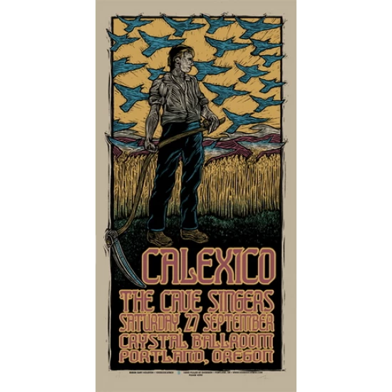 Calexico Concert Poster by Gary Houston (SOLD OUT)
