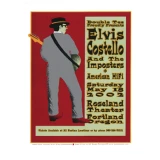 Elvis Costello Portland Concert Poster by Gary Houston