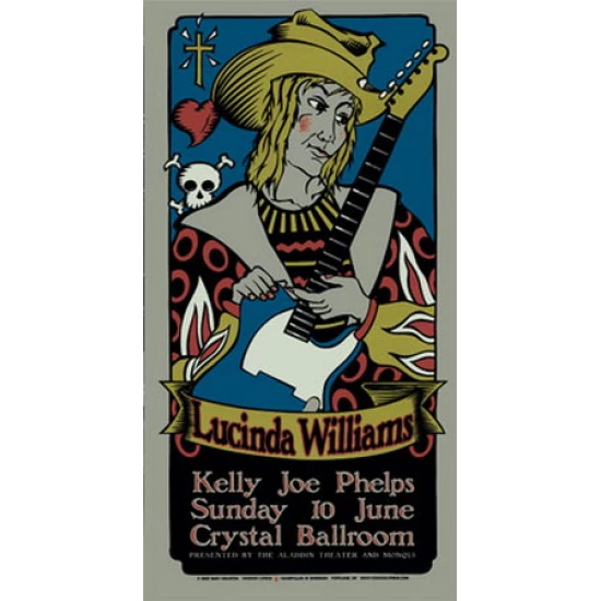 Lucinda Williams Concert Poster by Gary Houston (SOLD OUT)
