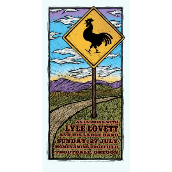 Lyle Lovett Concert Poster by Gary Houston (SOLD OUT)