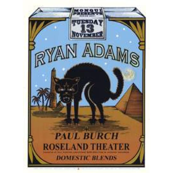 Ryan Adams Portland Concert Poster by Gary Houston (SOLD OUT)