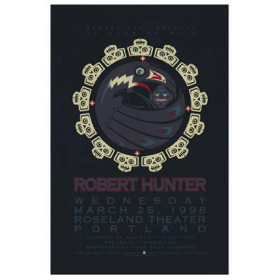 Robert Hunter Concert Poster by Gary Houston (SOLD OUT)