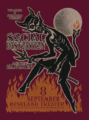 Social Distortion Concert Poster by Gary Houston (SOLD OUT)