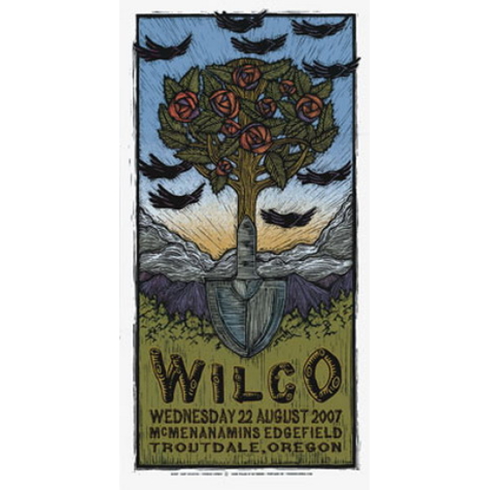 Wilco 2008 Concert Poster by Gary Houston (SOLD OUT)