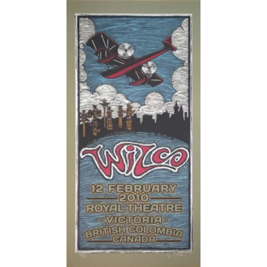 Wilco British Columbia 2010 concert poster by Gary Houston (SOLD OUT)