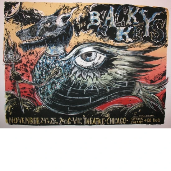 The Black Keys 2006 concert poster by Dan Grzeca (SOLD OUT)