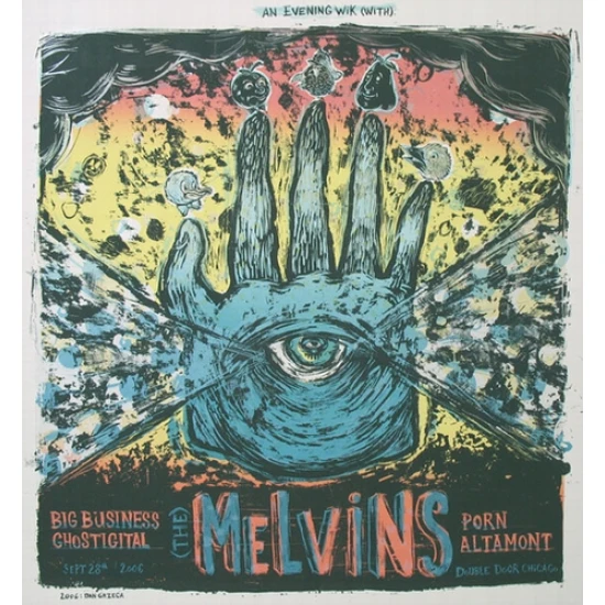 The Melvins Concert Poster by Dan Grzeca (SOLD OUT)