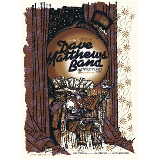 Dave Matthews Band concert poster by Guy Burwell (SOLD OUT)