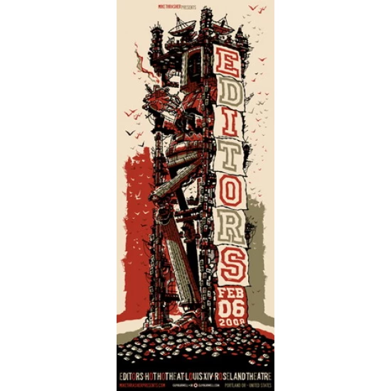 The Editors Concert Poster by Guy Burwell (SOLD OUT)