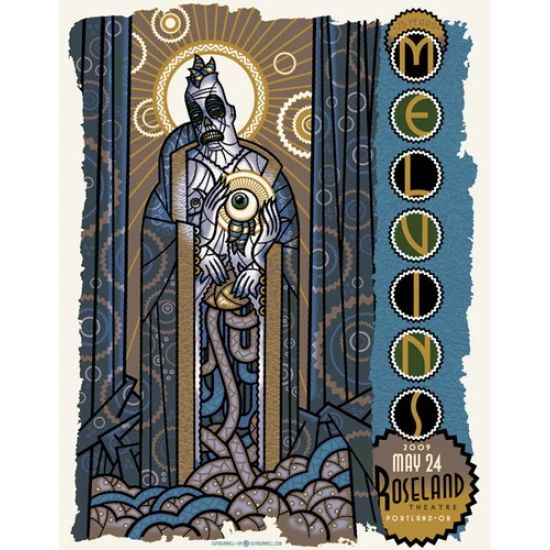 The Melvins 2009 Concert Poster by Guy Burwell (SOLD OUT)