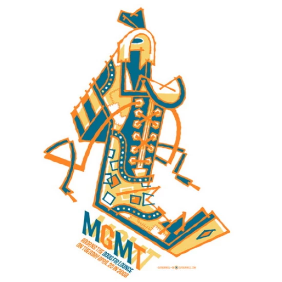 MGMT Concert Poster by Guy Burwell (SOLD OUT)