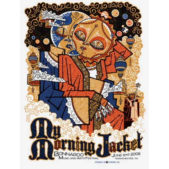My Morning Jacket Bannaroo Concert Poster by Guy Burwell (SOLD OUT)