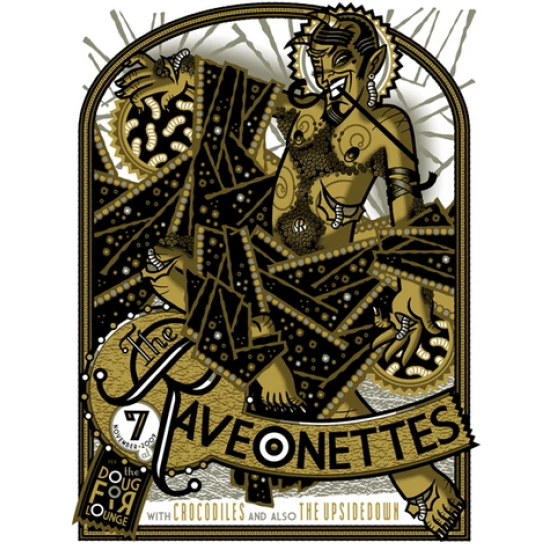 The Raveonettes Portland concert poster by Guy Burwell (SOLD OUT)
