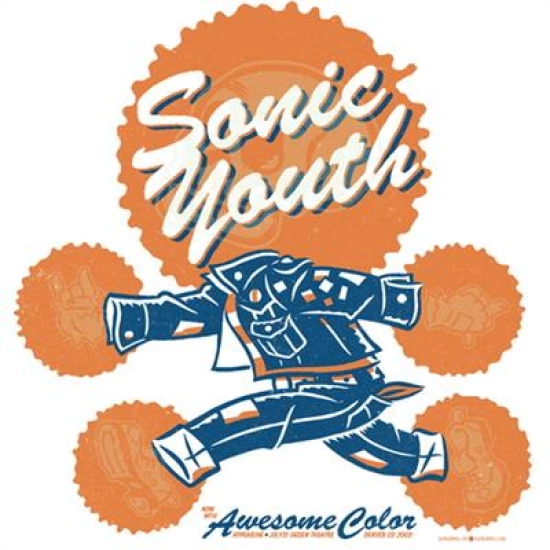 Sonic Youth concert poster by Guy Burwell (SOLD OUT)