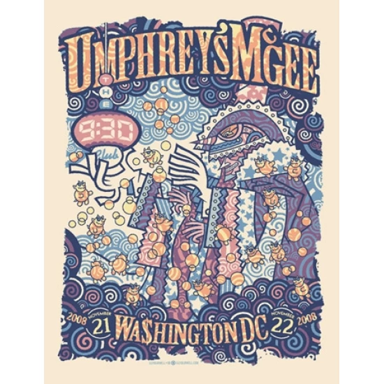 Umphrey's McGee Concert Poster by Guy Burwell