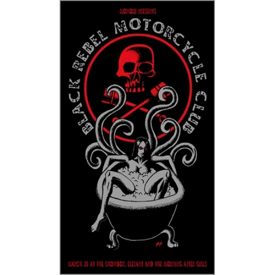 Black Rebel Motorcycle Club Concert Poster by Justin Hampton (SOLD OUT)