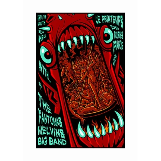 The Fantomas & Melvins Concert Poster by Justin Hampton (SOLD OUT)